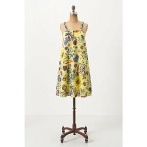 Anthropologie Vanessa Virginia “Painterly” Keyhole Floral Dress